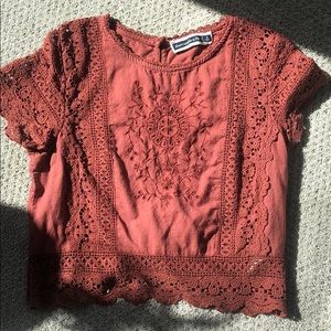 Abercrombie blouse - wine red